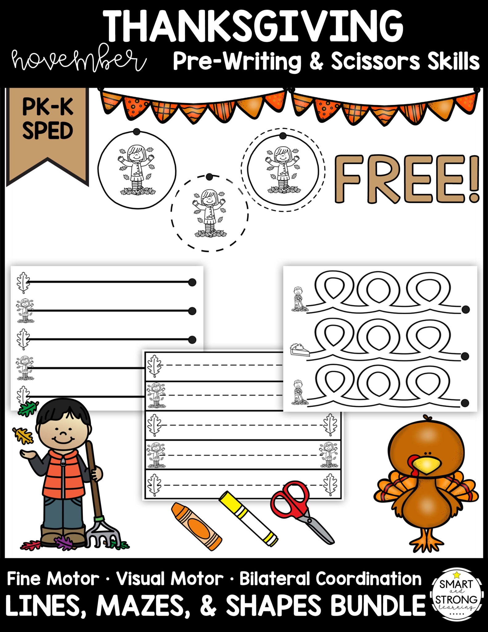 Free Thanksgiving Worksheets - Your Therapy Source within Free Thanksgiving Writing Worksheets