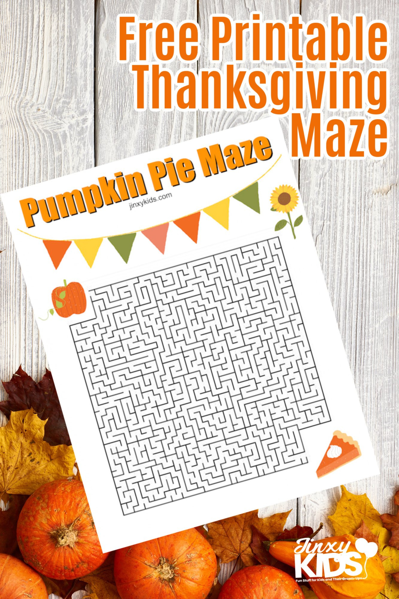 Printable Pumpkin Pie Maze For Thanksgiving Fun - Jinxy Kids with regard to Thanksgiving and the Pumpkin Pie Worksheet