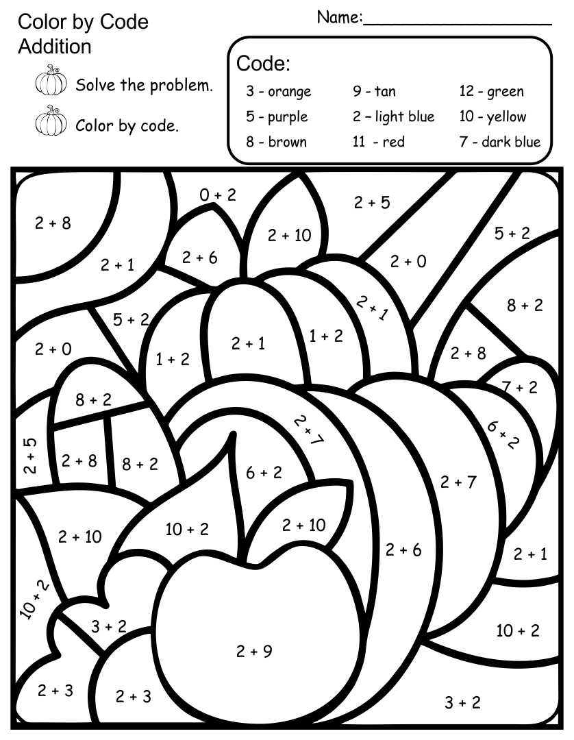 Thanksgiving Math Worksheets: Engaging Activities For Learning And Fun regarding Free Thanksgiving Math Coloring Worksheets