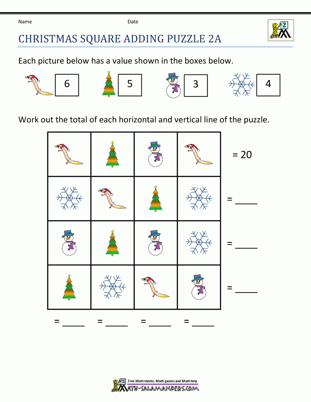 2Nd Grade Christmas Math Worksheets with regard to Second Grade Christmas Worksheets