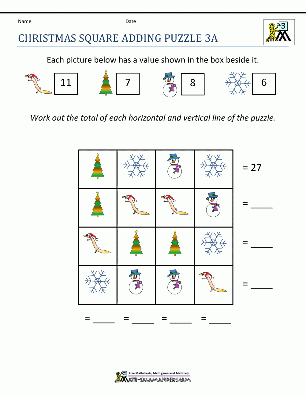 3Rd Grade Christmas Math Worksheets inside 3Rd Grade Christmas Math Worksheets