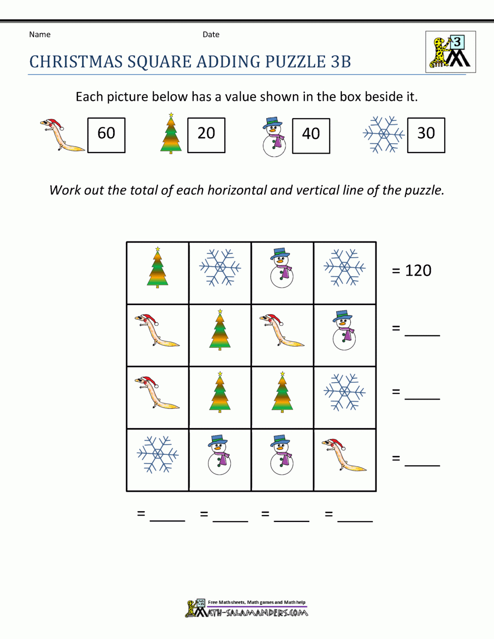 3Rd Grade Christmas Math Worksheets throughout Free Printable Christmas Math Worksheets 3rd Grade