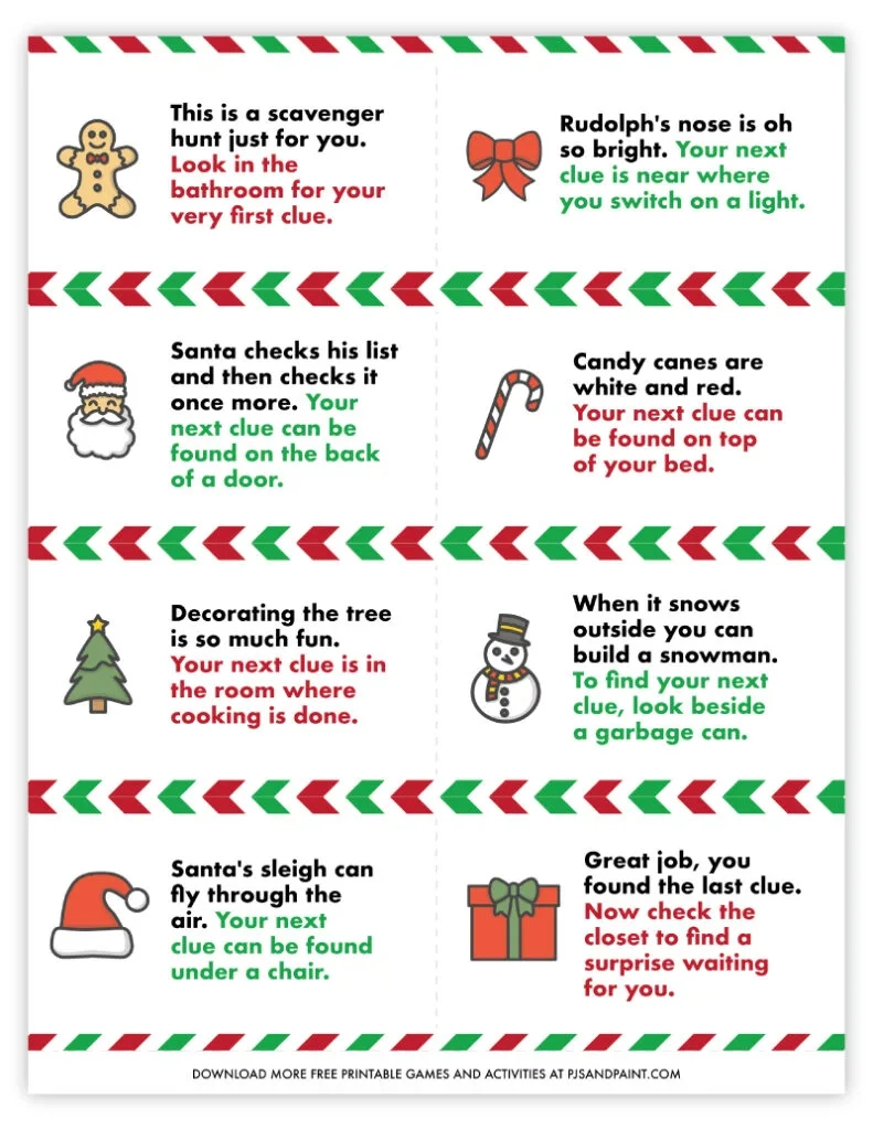 42 Free Printable Christmas Games And Activities - Pjs And Paint with Christmas Game Worksheets Printable