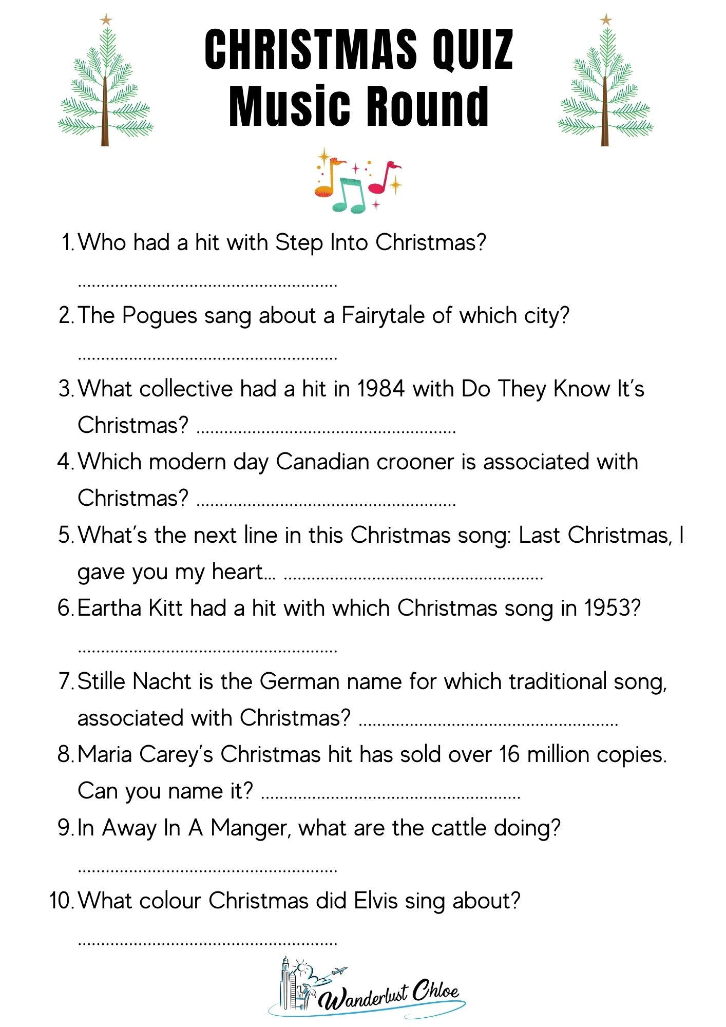 50 Christmas Quiz Questions + Printable Picture Rounds: 2025 with regard to Christmas Carol Trivia Worksheets