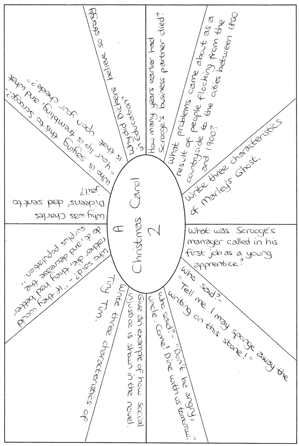 A Christmas Carol Revision Clock Worksheets intended for A Christmas Carol Worksheets Printable