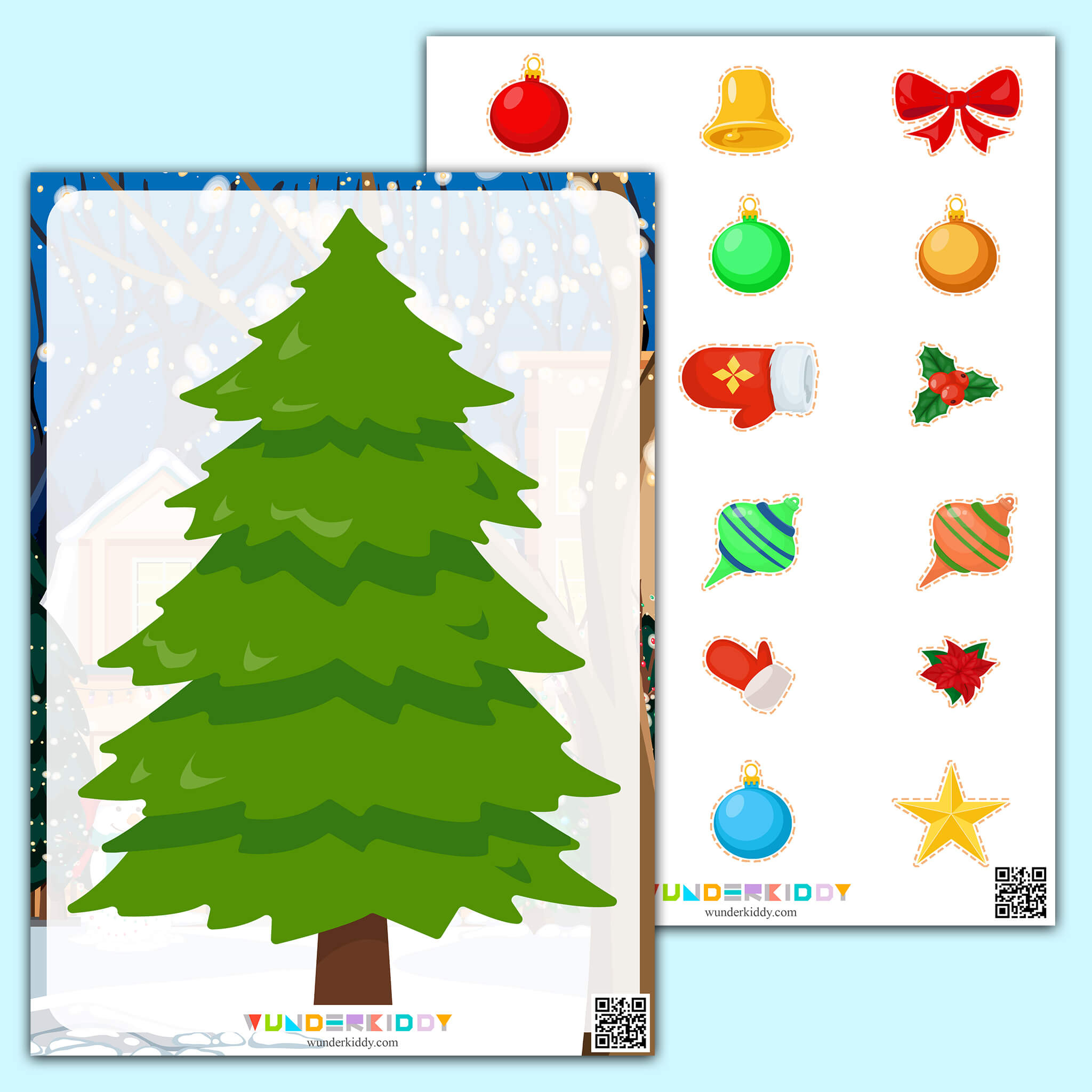 Activity Sheet «Decorating The Christmas Tree» - Printable Pdf To inside Christmas Tree Decorating Worksheets