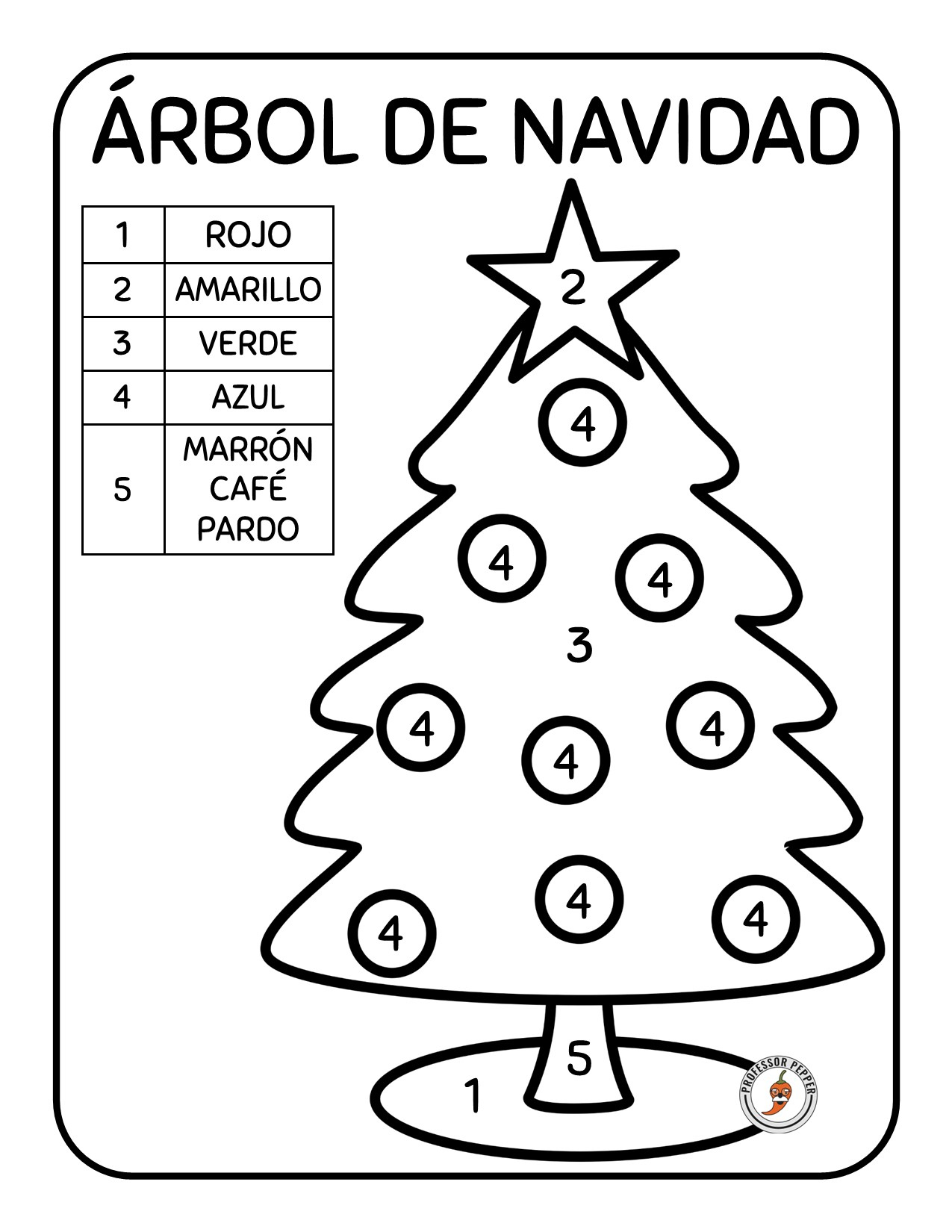 Árboles De Navidad - Spanish Christmas Trees | Madeteachers regarding Spanish Christmas Worksheets Printable