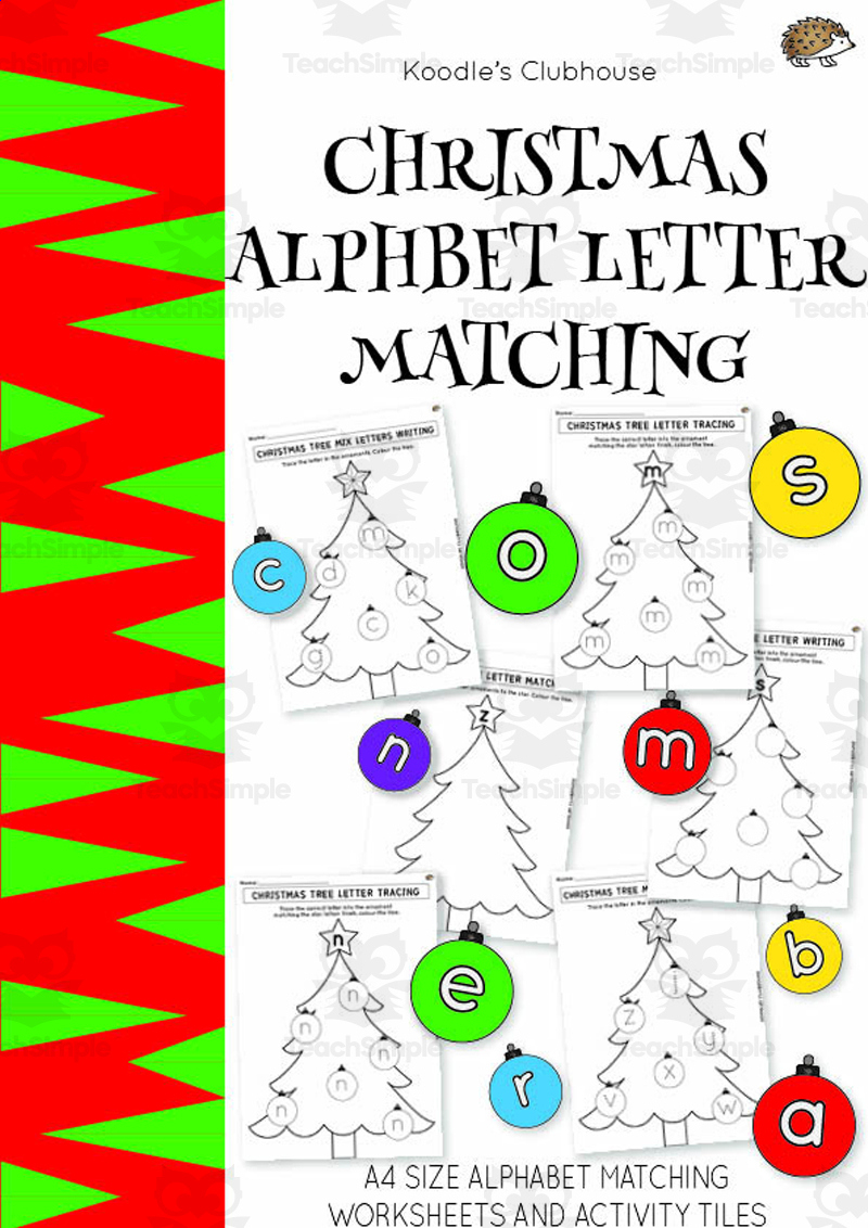 Christmas Alphabet Letter Matching throughout Christmas Letter Matching Worksheets