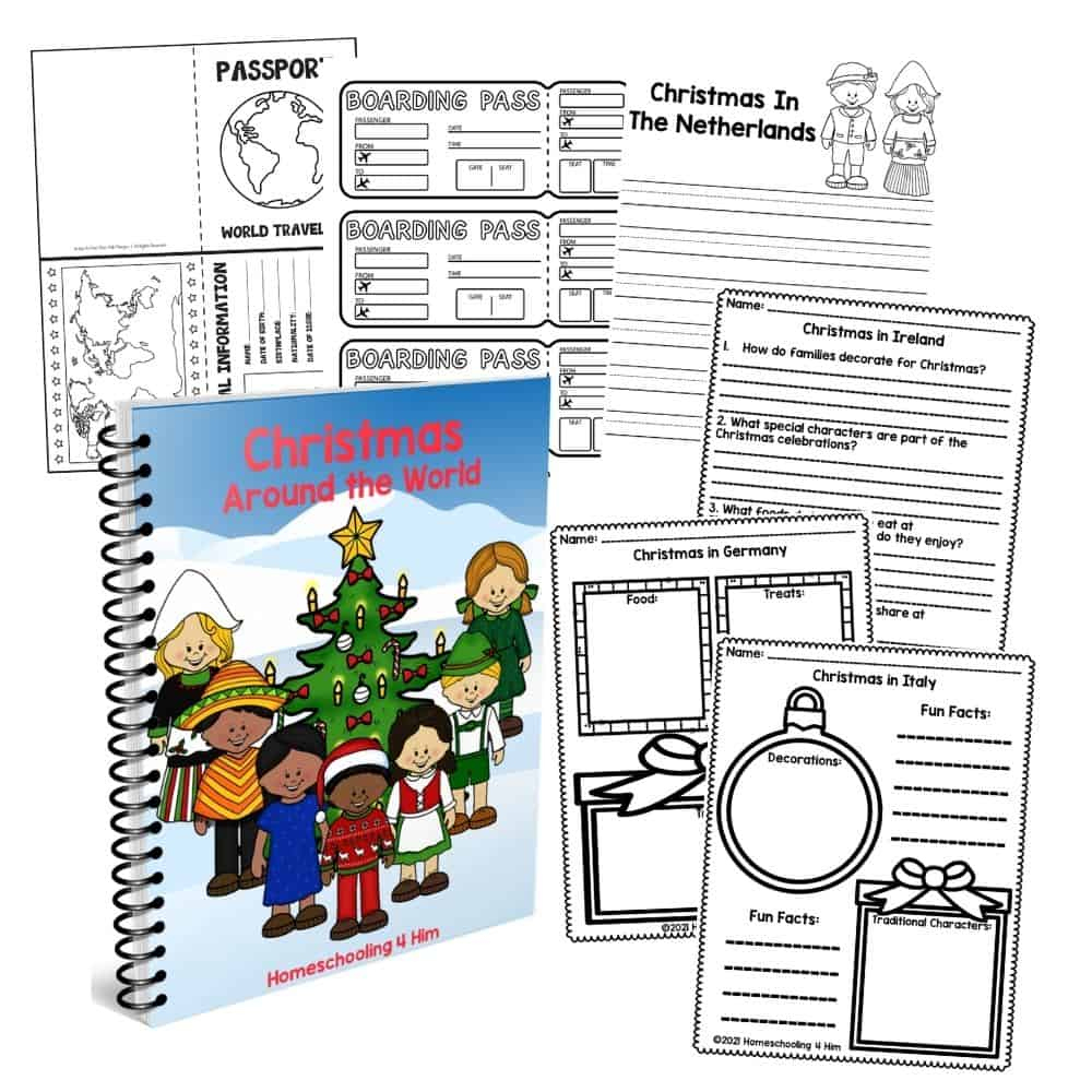 Christmas Around The World Printables - Homeschooling 4 Him regarding Christmas Celebrations Around the World Worksheets