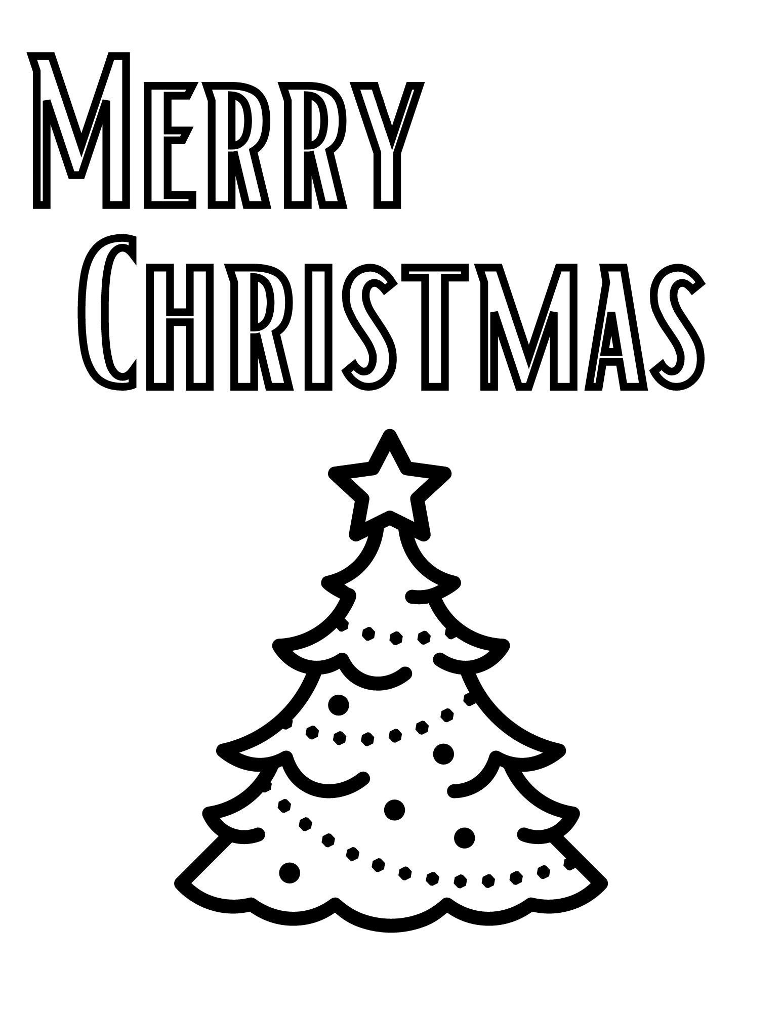 Christmas Coloring Page, Merry Christmas Coloring, Family Activity with Merry Christmas Coloring Worksheets