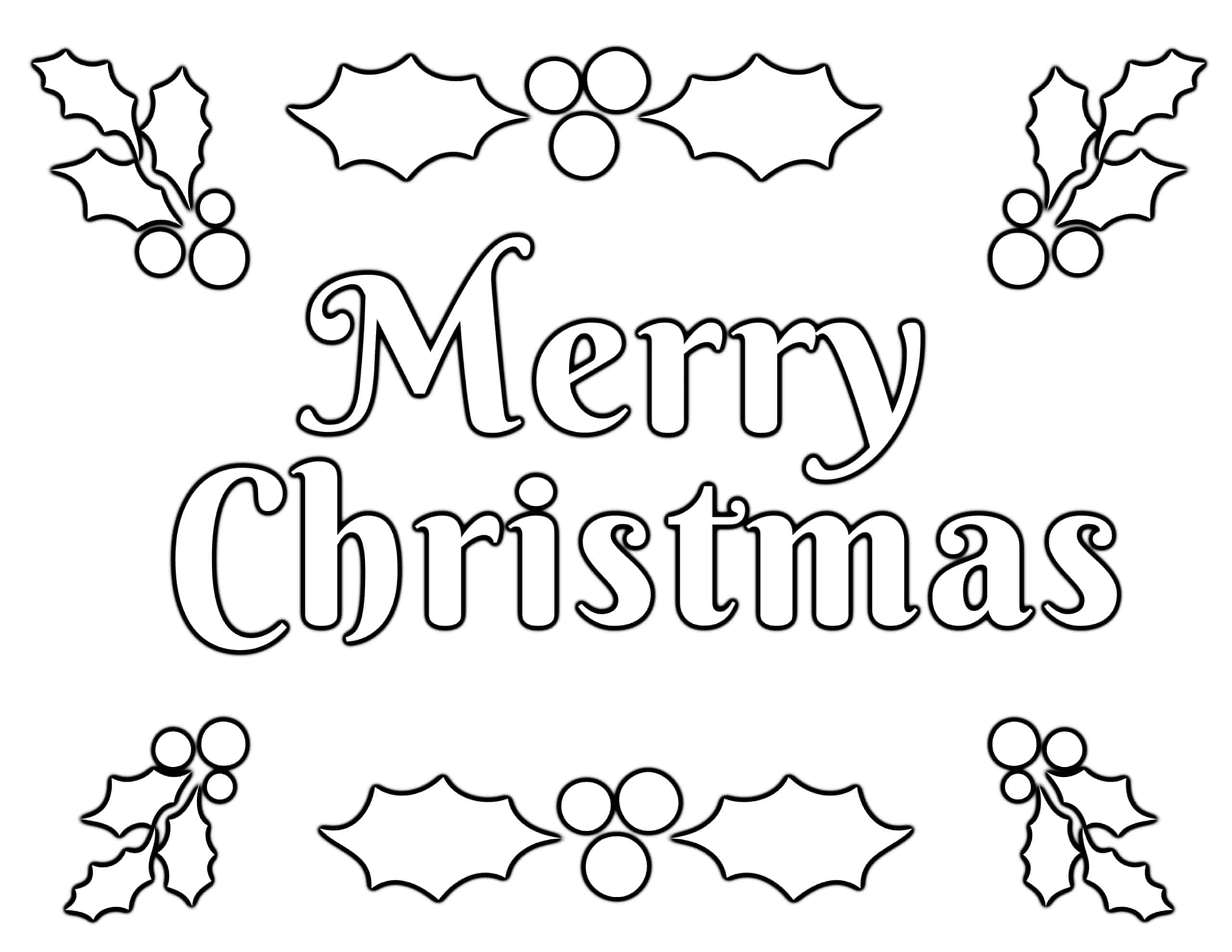 Christmas Coloring Pages For Kids (100% Free) Easy Printable Pdf for Merry Christmas Coloring Worksheets