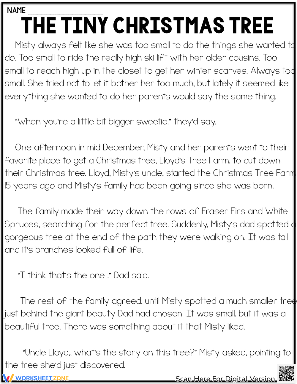 Christmas Comprehension Worksheets Fill In The Blanks Worksheets throughout Free Christmas Reading Comprehension Worksheets