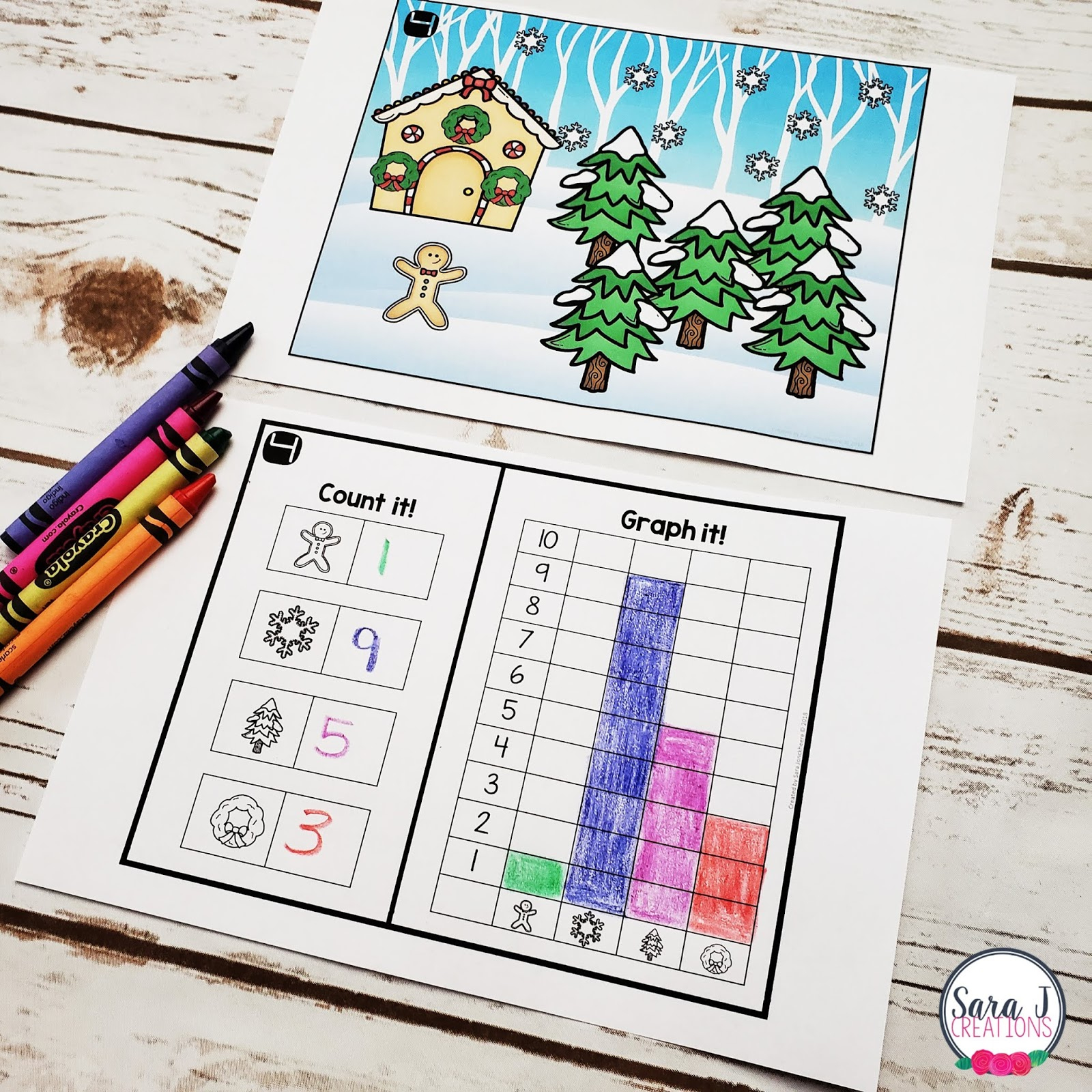 Christmas Count And Graph | Sara J Creations with regard to Christmas Bar Graph Worksheets