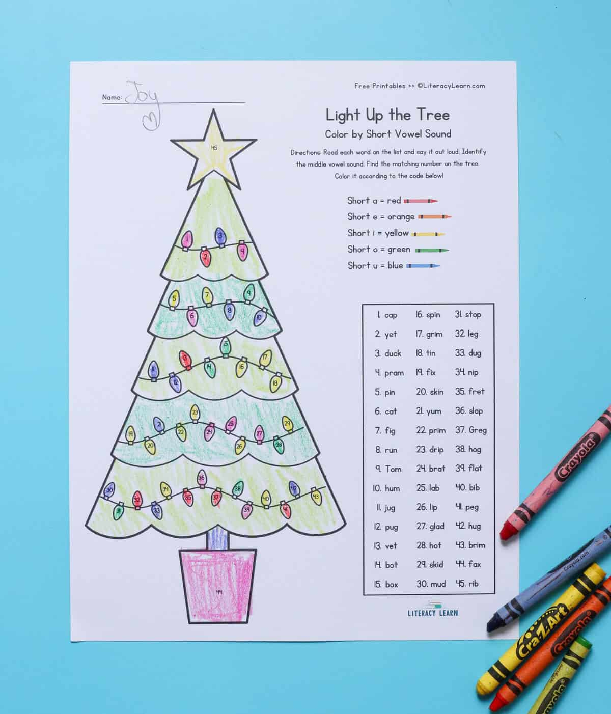Christmas Cvc Worksheets For Kindergarten - Free Printables for Christmas Cvc Words Worksheets Free
