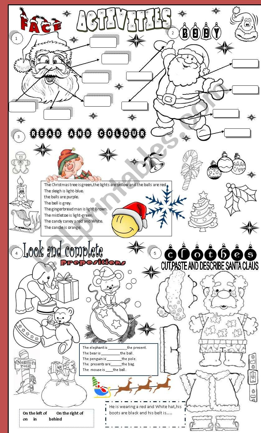 Christmas - Esl Worksheetangelamoreyra - Worksheets Library inside Christmas Worksheets For Esl Students