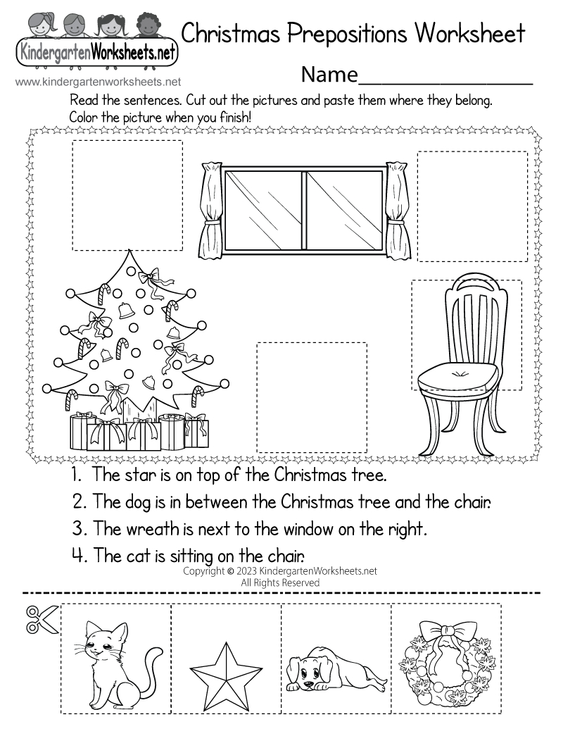 Christmas Prepositions Worksheet - Free Printable, Digital, & Pdf within Christmas Grammar Worksheets Free
