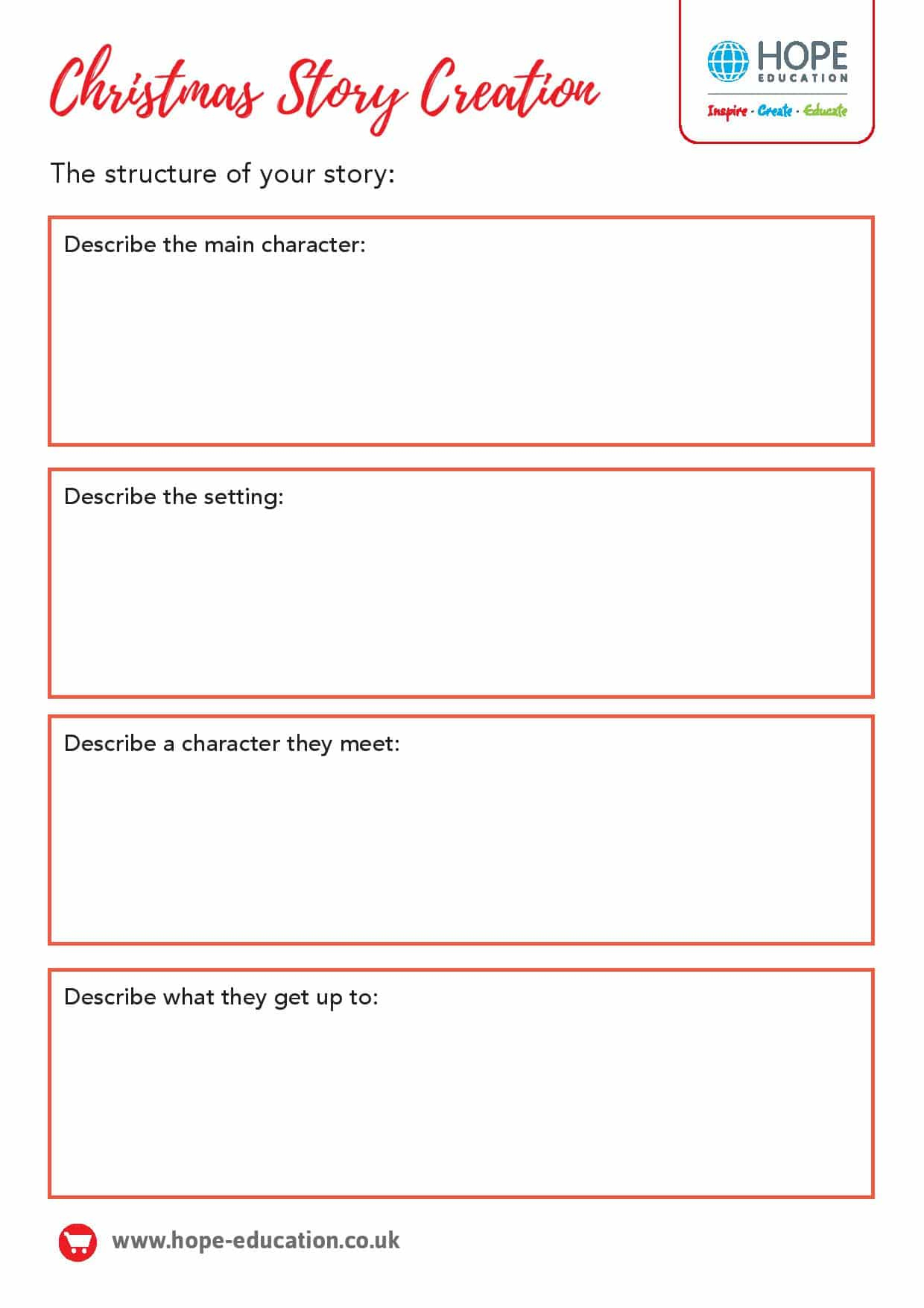 Christmas Story Creation: A Festive English Worksheet - Hope Blog regarding A Christmas Story Worksheets