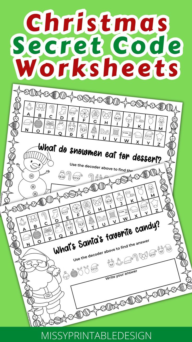 Crack The Code This Christmas With Our Free Christmas Secret Code within Free Printable Christmas Secret Code Worksheets