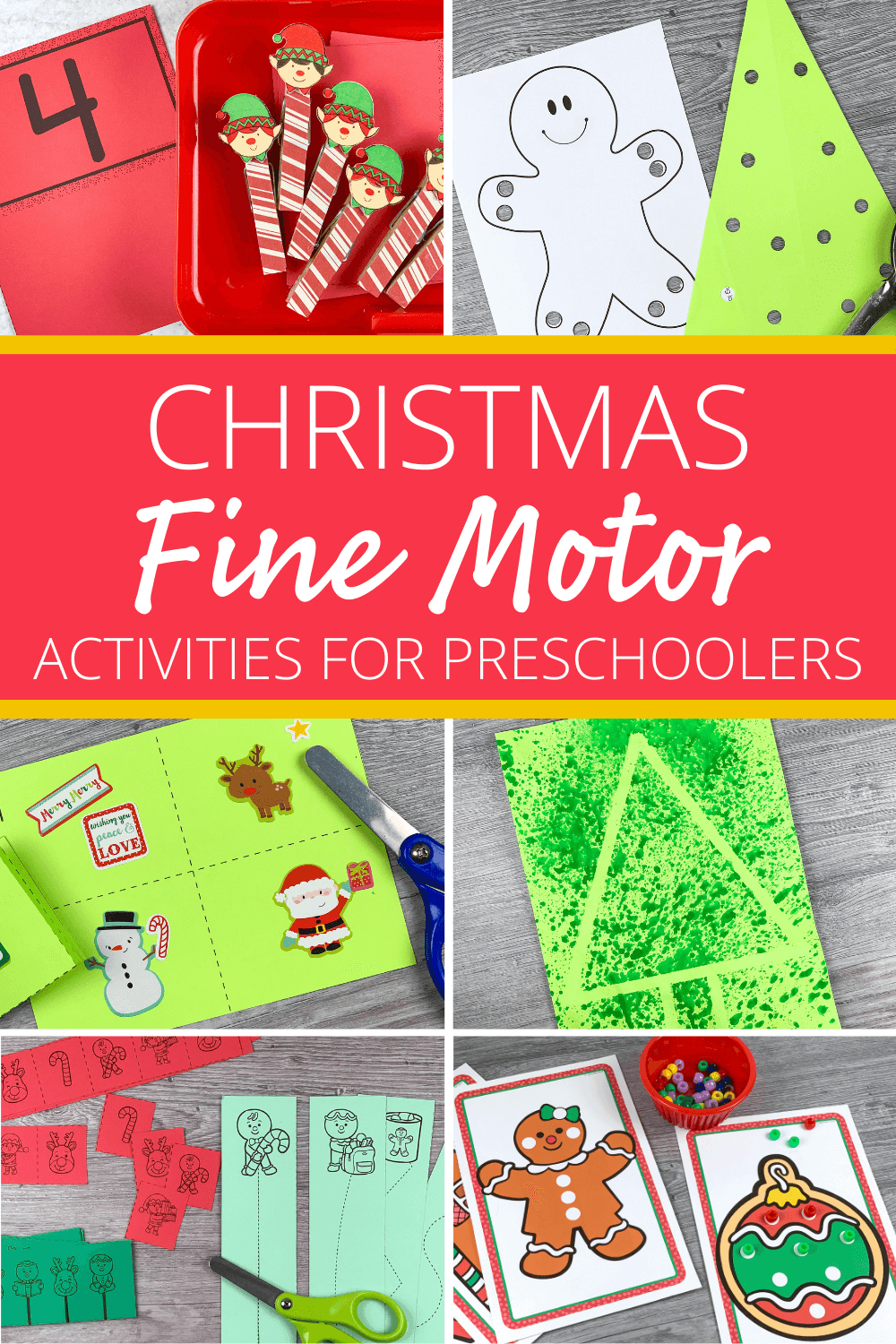 Engaging Christmas Fine Motor Activities For Your Preschoolers for Christmas Fine Motor Worksheets