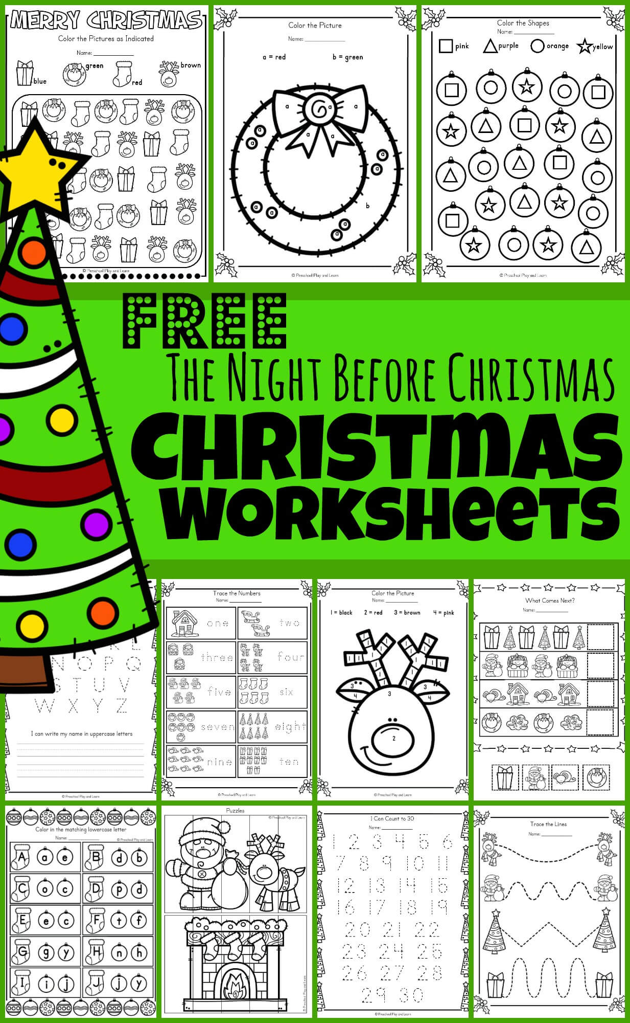 🎄 Free Twas The Night Before Christmas Worksheets &amp;amp; Activities pertaining to The Night Before Christmas Worksheets
