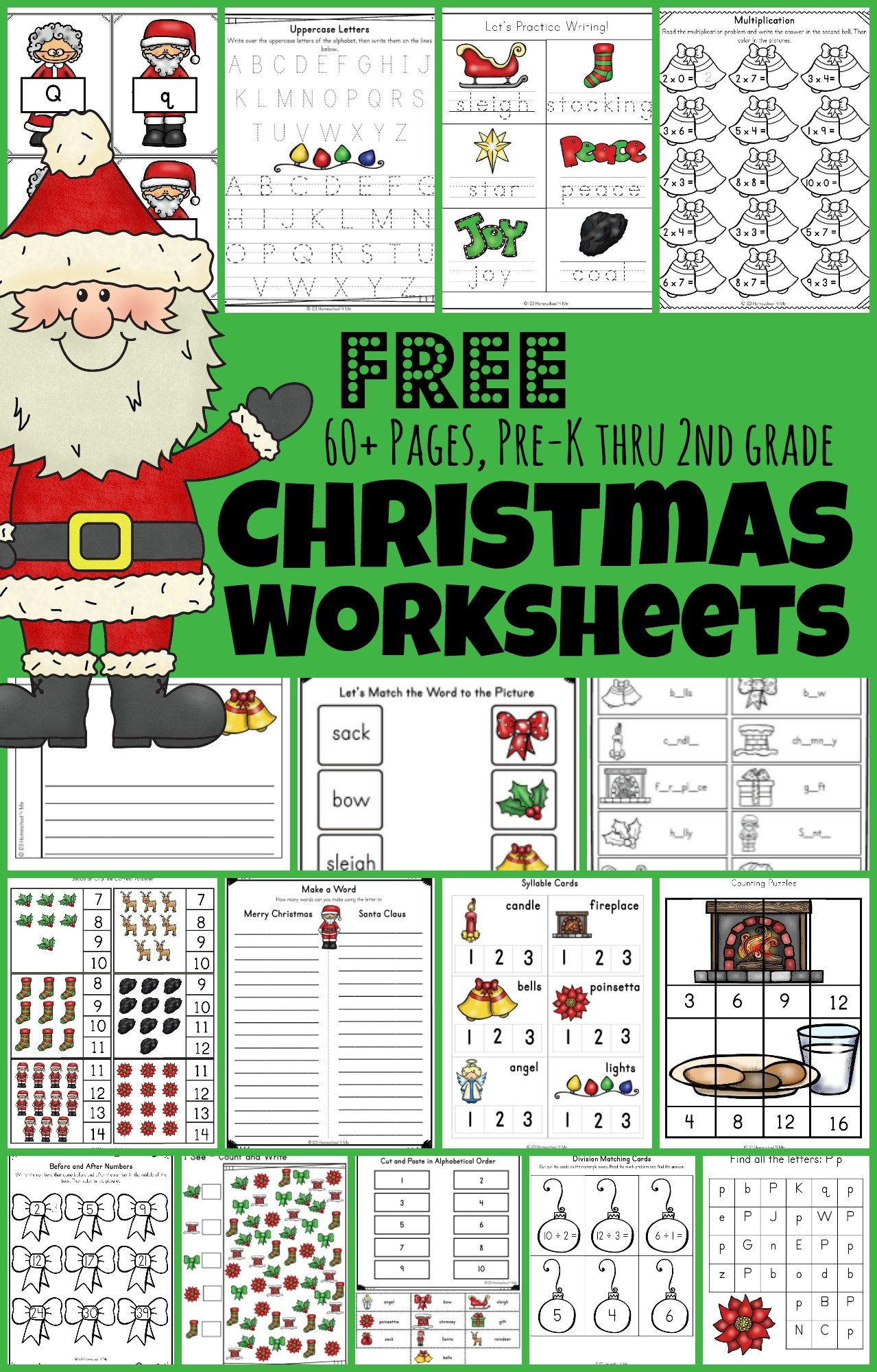 🎅🎄 Free Christmas Worksheets in Free Printable Christmas Language Arts Worksheets