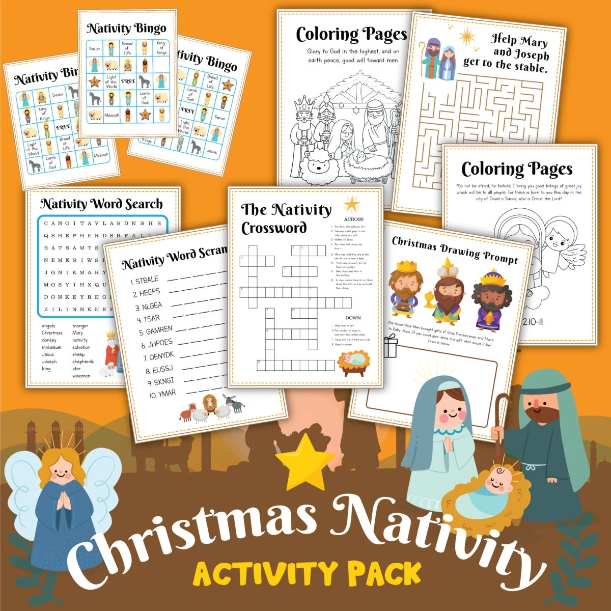 Free Christmas Story Printables Activity Sheets! - Leap Of Faith with Christmas Story Printable Worksheets