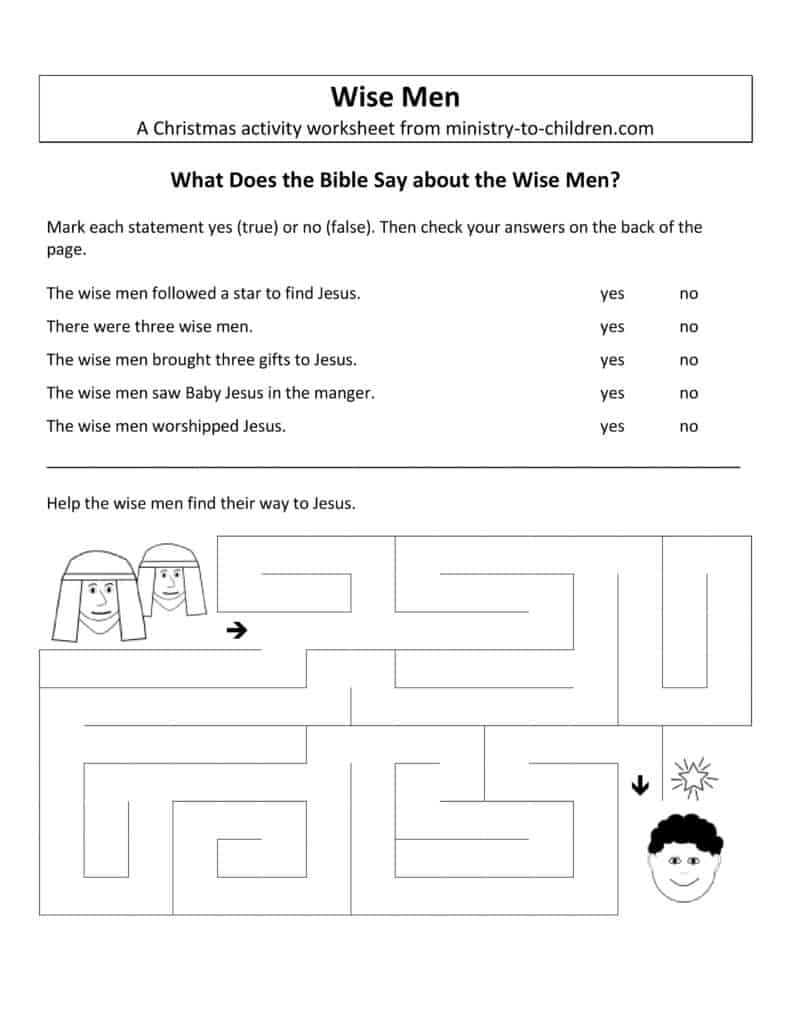 Free Christmas Worksheets For Kids (Free Printable Activity Sheets) with regard to Christmas Story Printable Worksheets