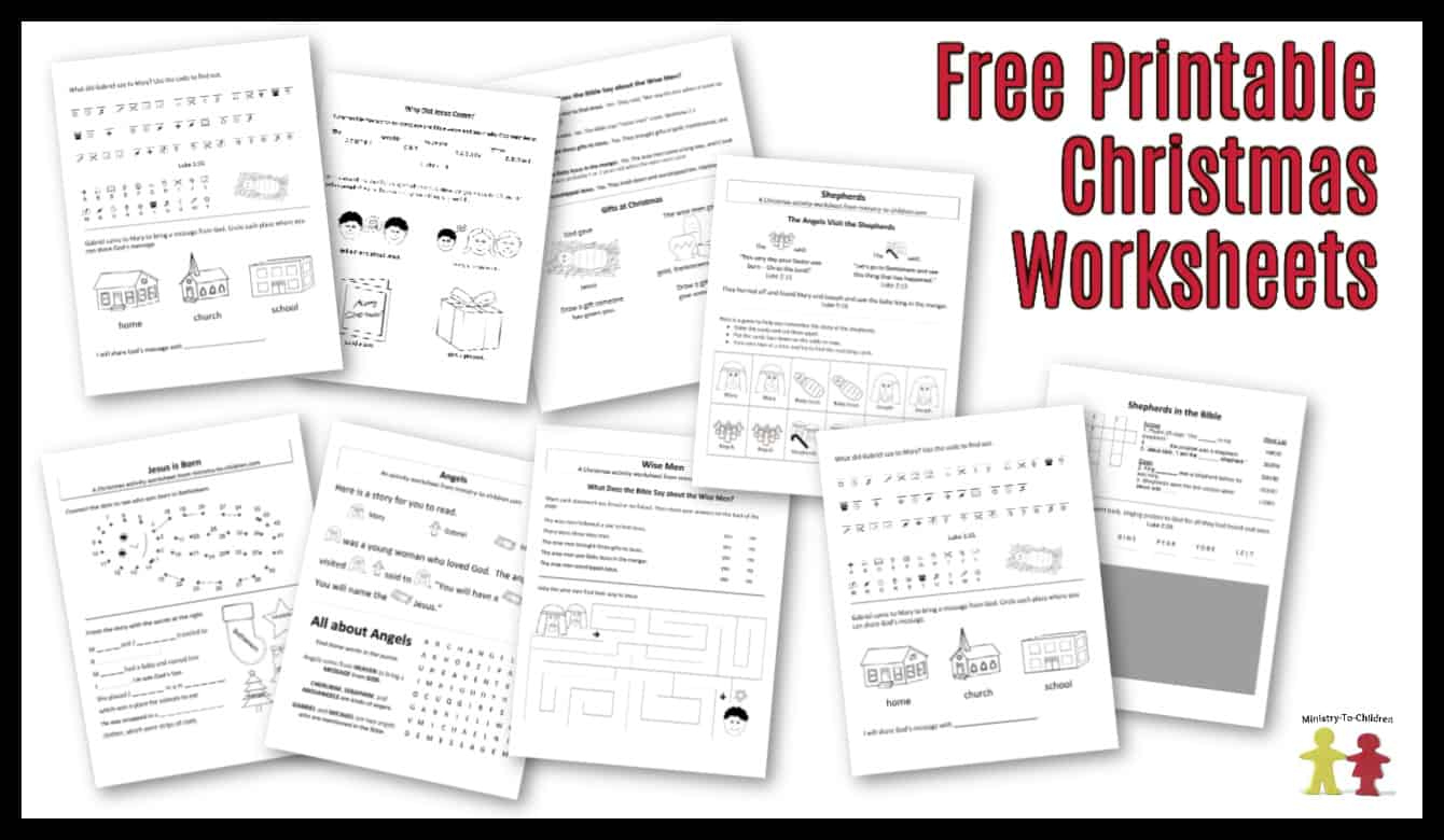 Free Christmas Worksheets For Kids (Free Printable Activity Sheets) within Christian Christmas Worksheets Printable Free