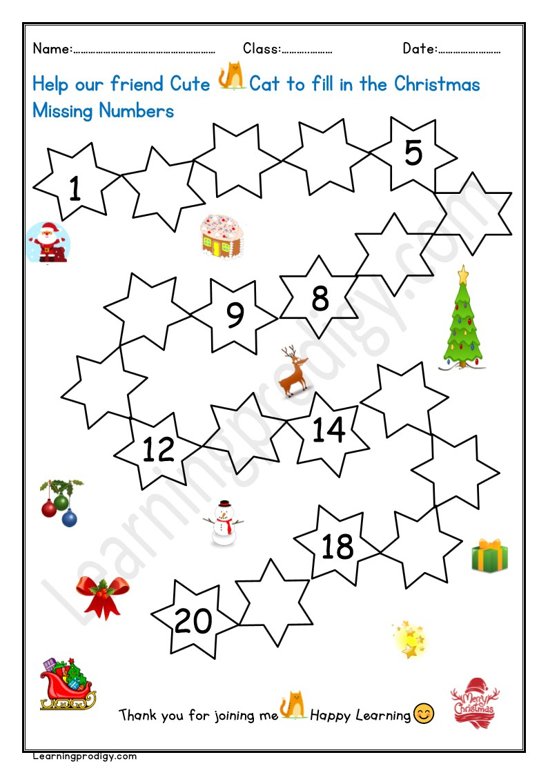 Free Printable Christmas Math Activity Worksheet | Maths Missing intended for Christmas Missing Number Worksheets