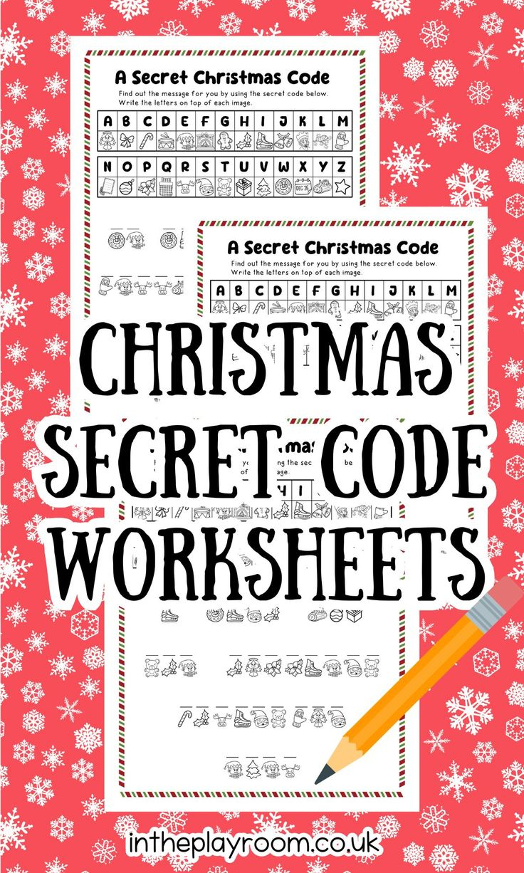 Free Printable Christmas Secret Codes For Kids inside Christmas Secret Code Worksheets