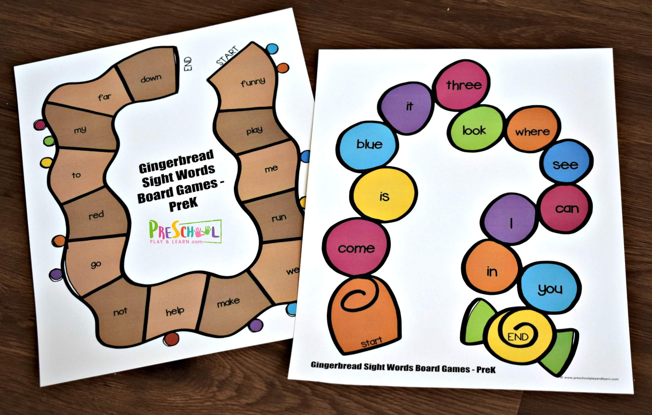 Free Printable Christmas Sight Word Games For Preschoolers within Christmas Sight Words Worksheets