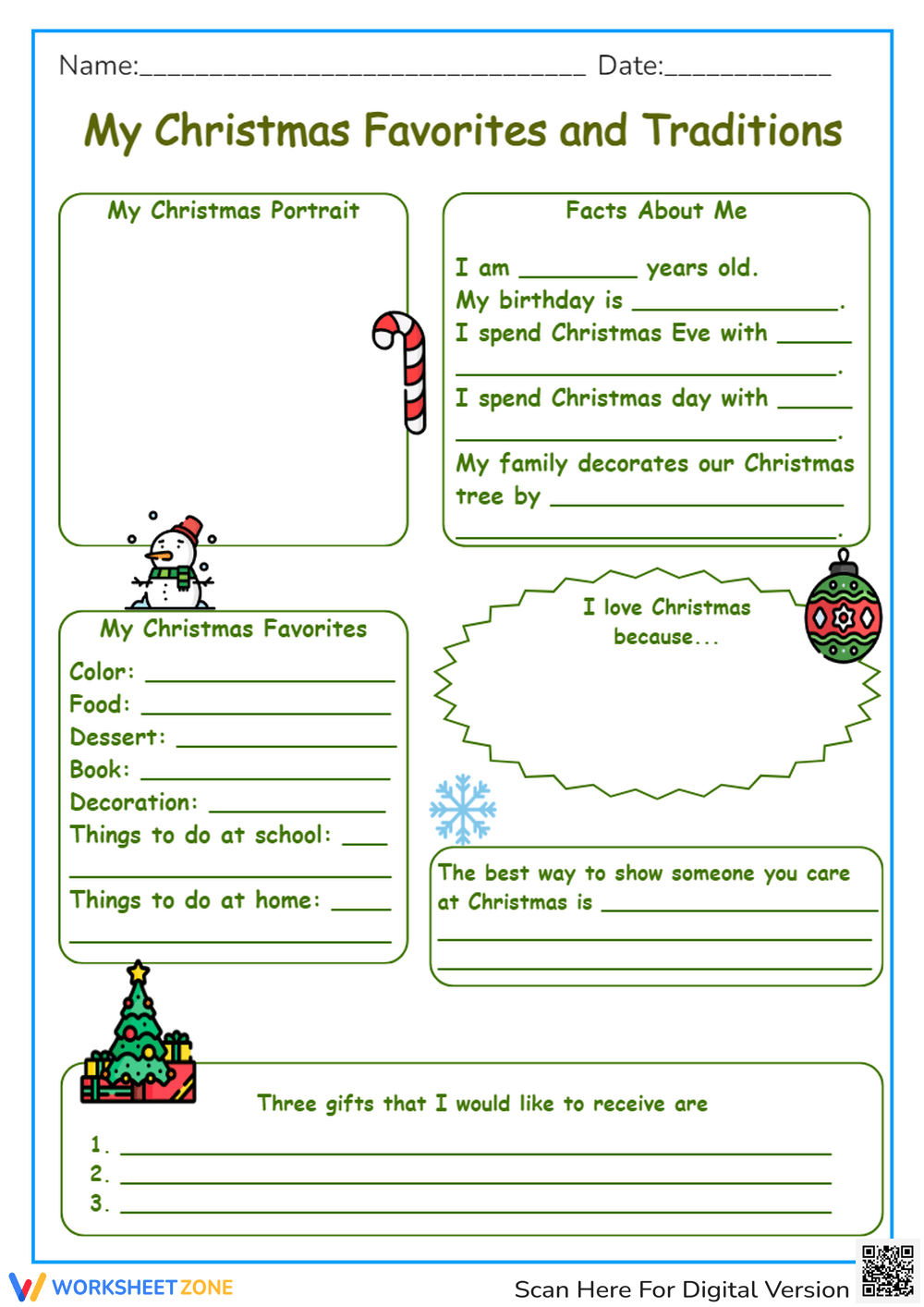 Grade 4 Christmas Worksheets for All About Christmas Worksheets