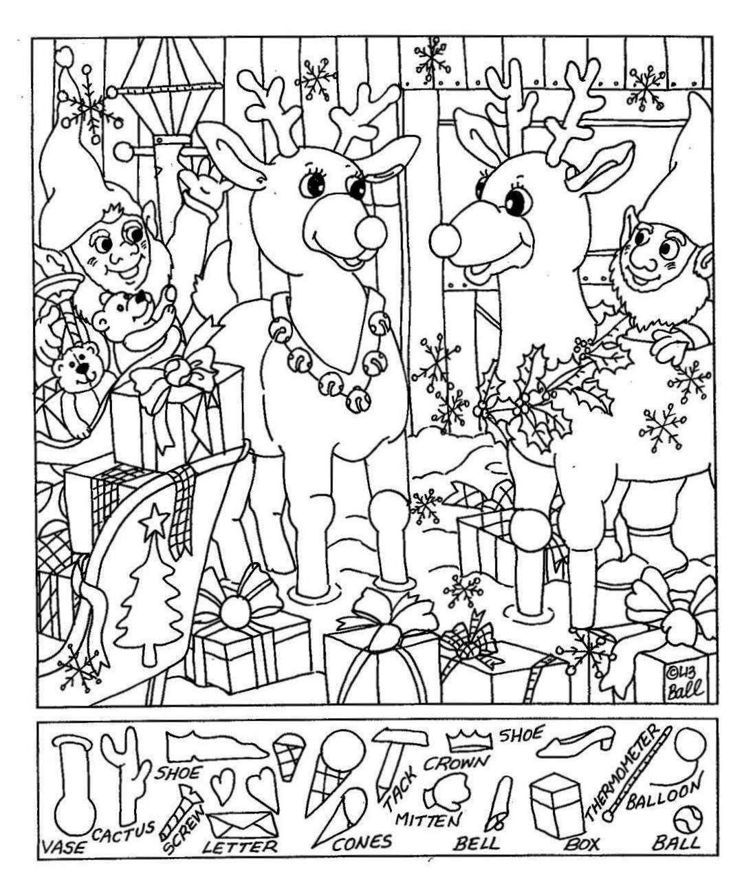 Hanukkah Hidden Picture Puzzle - Worksheets Library throughout Christmas Hidden Objects Worksheets