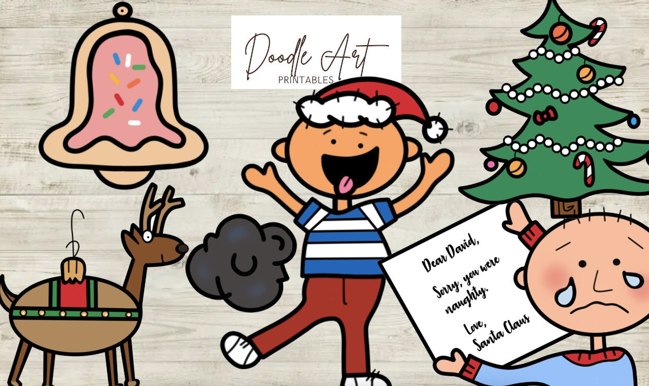 It Is Christmas David Clip Art Pack - Etsy pertaining to It&amp;#039;S Christmas David Worksheets