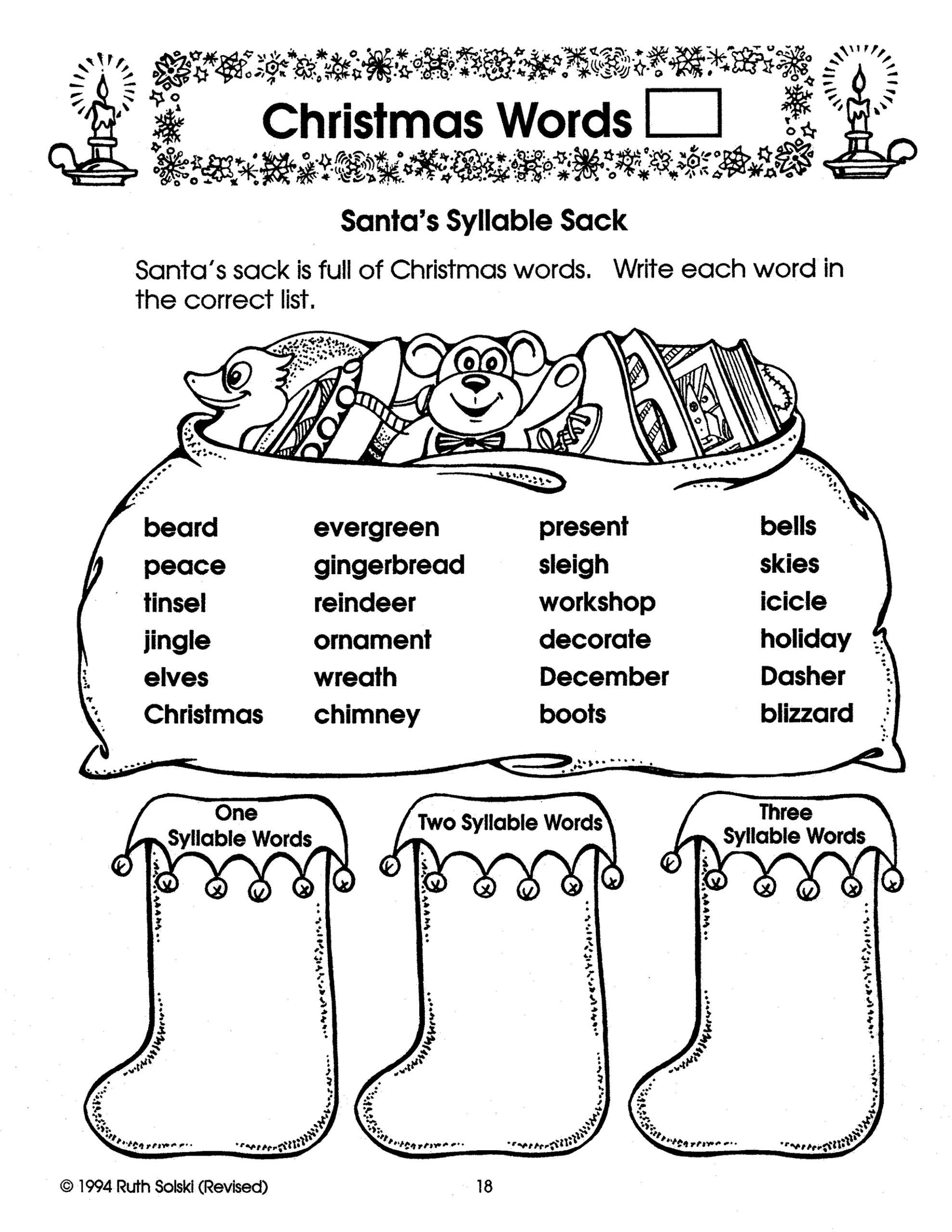 Its Christmas Time Grade 3 - Worksheets Library with Christmas Worksheets 3Rd Grade