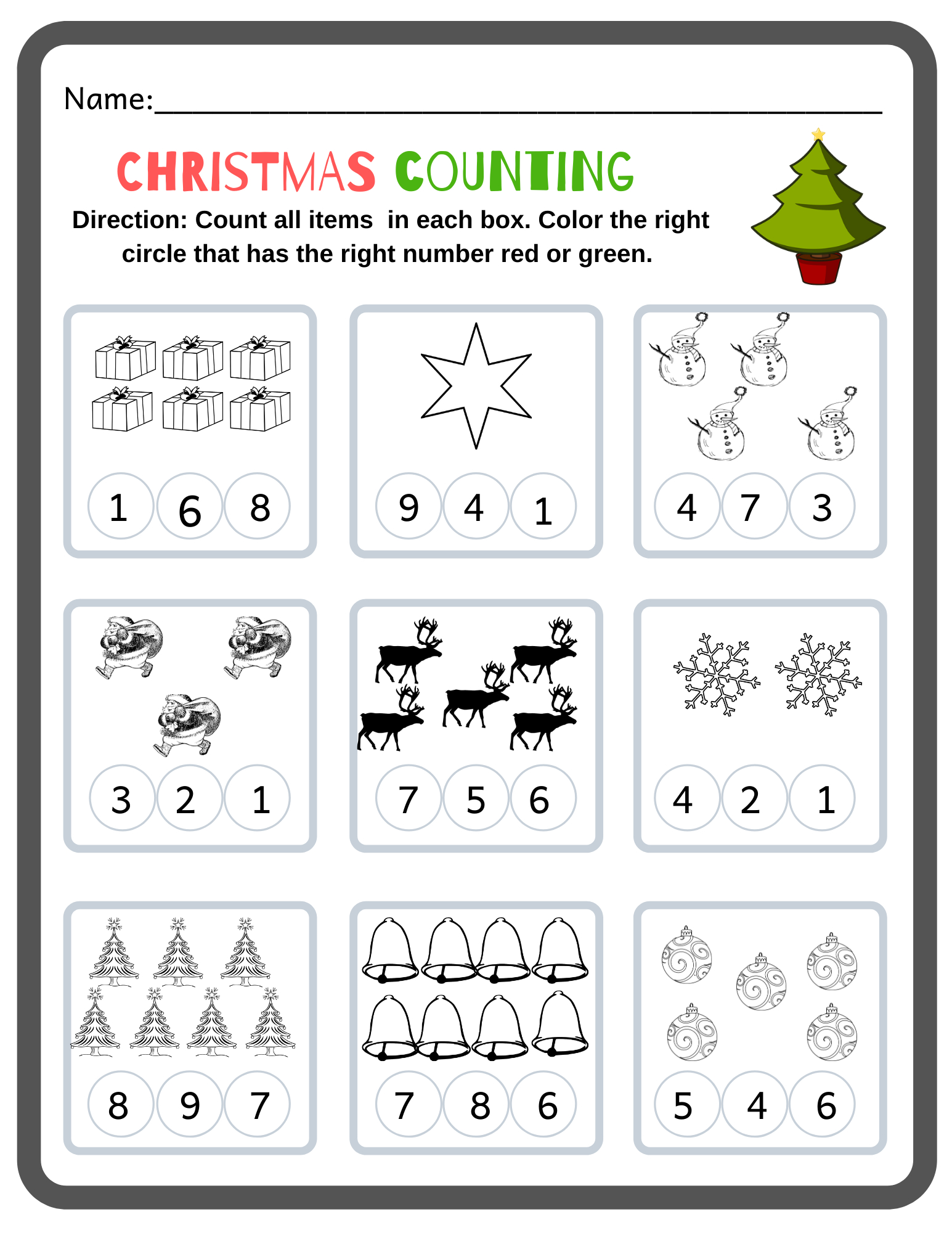 Kids Can Count Christmas Stockings, - Daycare Worksheets throughout Free Christmas Counting Worksheets