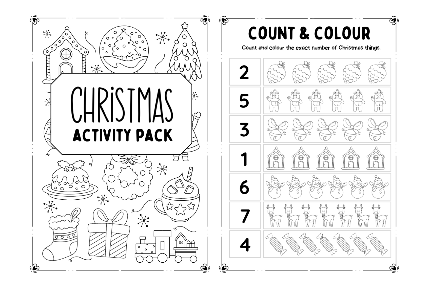 Kids' Christmas Activities: Free Printable Activity Booklet within Children'S Christmas Worksheets Printable