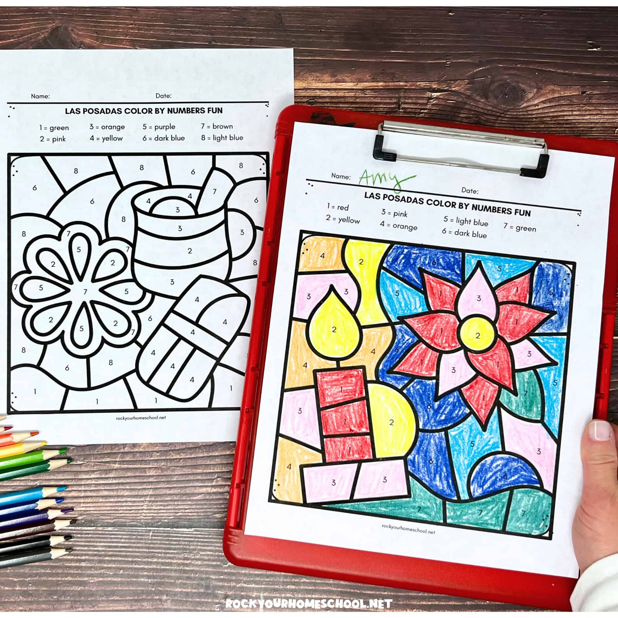 Las Posadas Colornumber For Christmas In Mexico (8 Free for Las Posadas Christmas in Mexico Worksheets Answers