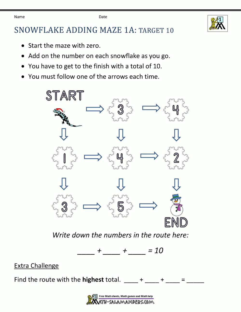 Math Christmas Worksheets First Grade for First Grade Christmas Math Worksheets