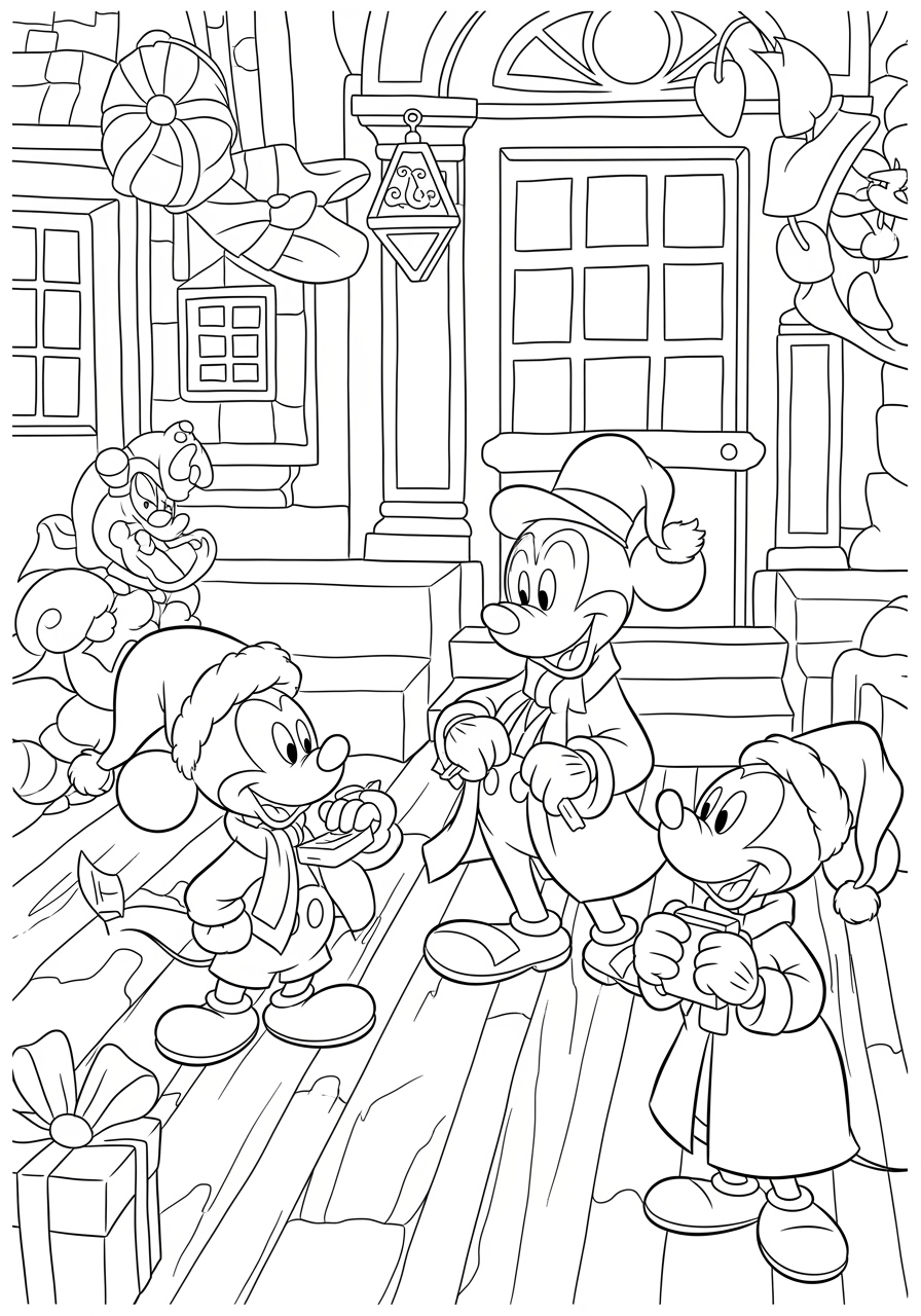 Mickey&amp;#039;S Christmas Carol Coloring Page - Festive Fun! in Mickey&amp;#039;S Christmas Carol Worksheets