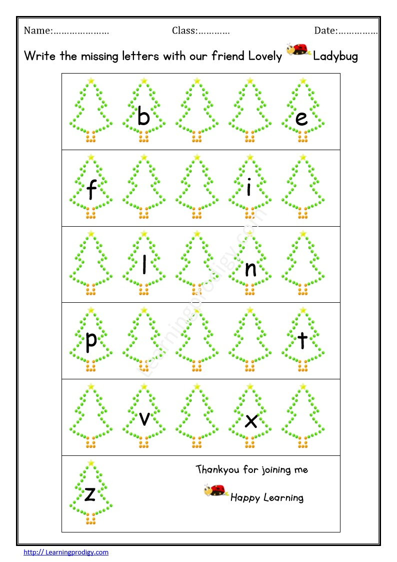 Missing Letters Archives - Page 4 Of 4 - Worksheet.learningprodigy pertaining to Christmas Missing Letter Worksheets