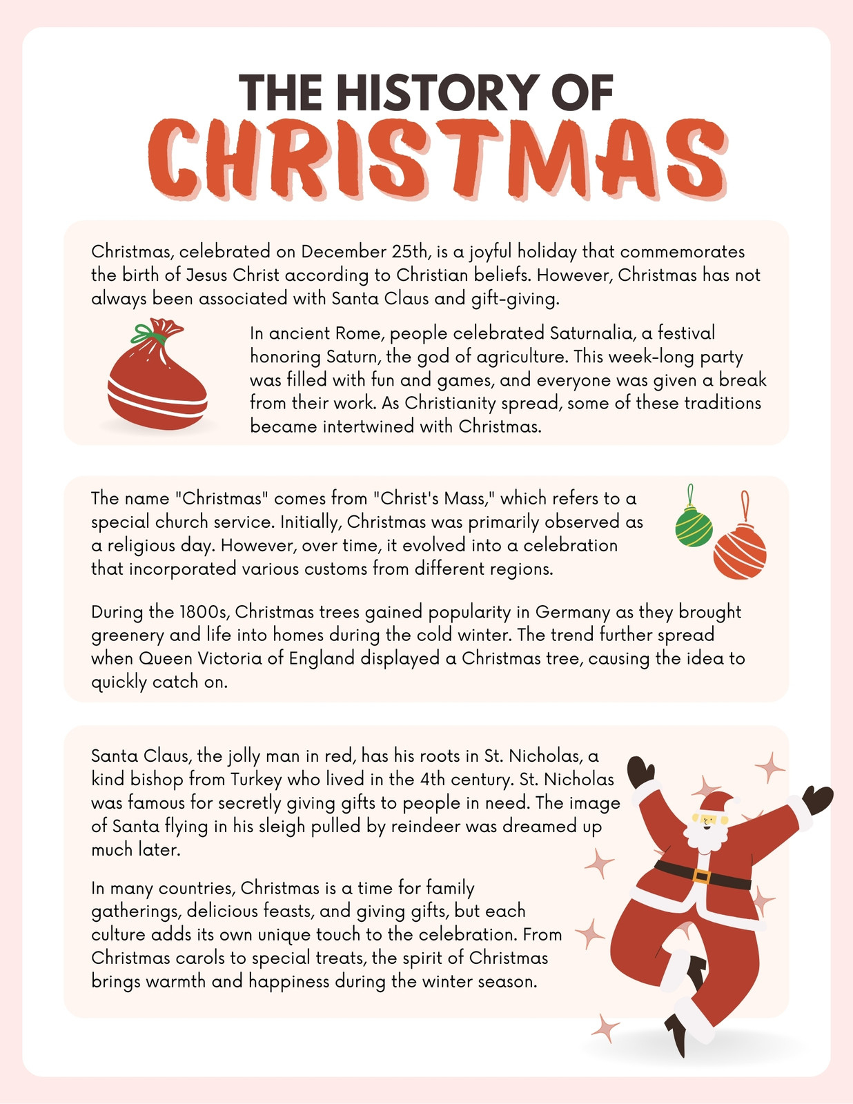 Page 2 - Customize 917+ Christmas Worksheet Templates Online within History Of Christmas Worksheets