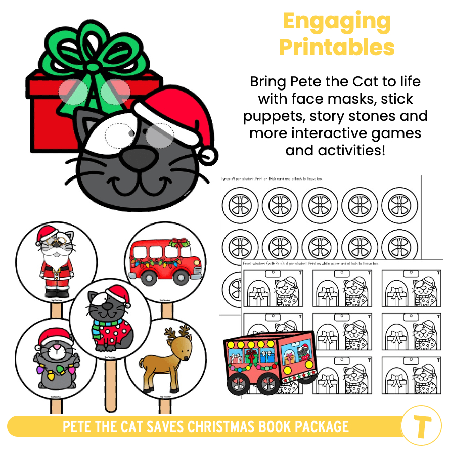 Pete The Cat Saves Christmas Package - Top Teacher with Pete The Cat Saves Christmas Worksheets