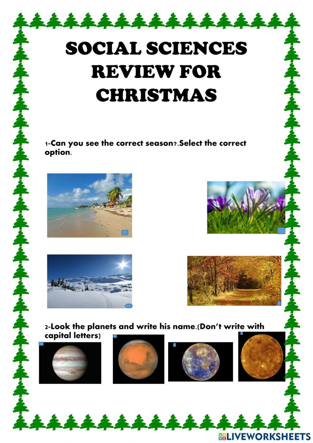 Social Science Christmas Review Worksheet - Worksheets Library throughout The Science Of Christmas Question Worksheets