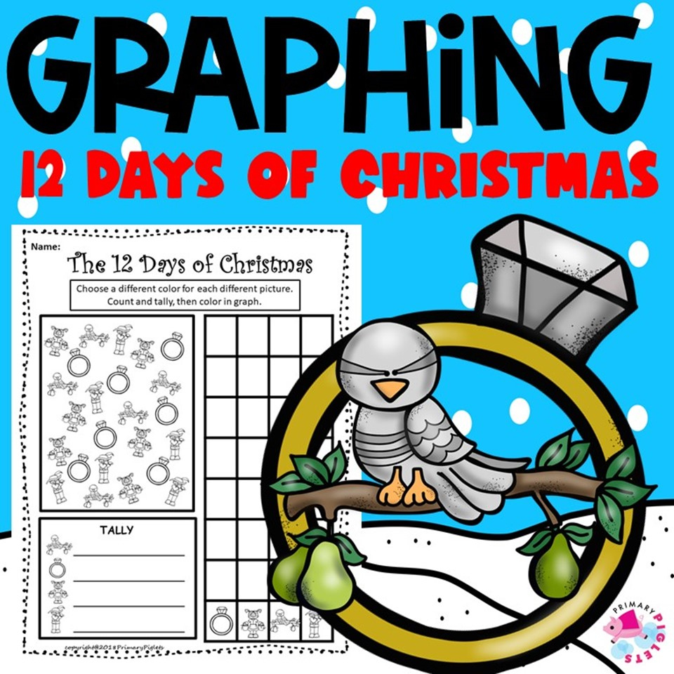 The 12 Days Of Christmas Graphing Worksheets | Madeteachers pertaining to 12 Days of Christmas Math Worksheets