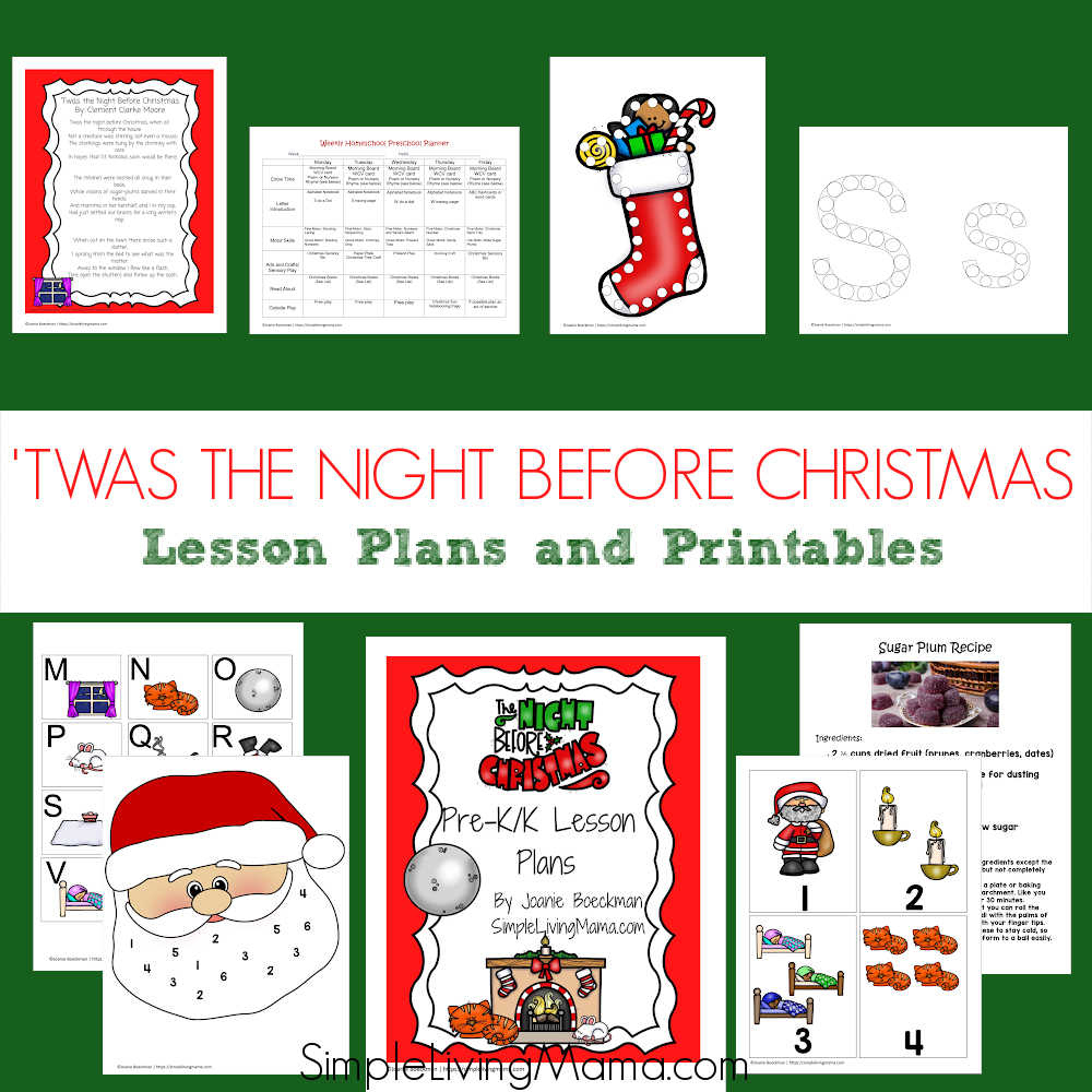 Twas The Night Before Christmas Activities For Kids - Simple within Twas The Night Before Christmas Worksheets Free