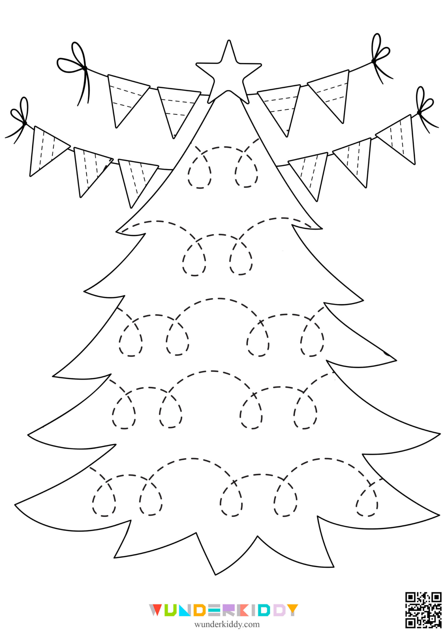 Weihnachtsübungen «Linien Nachspuren» Für Kinder Zum Ausdrucken with regard to Preschool Christmas Tree Worksheets