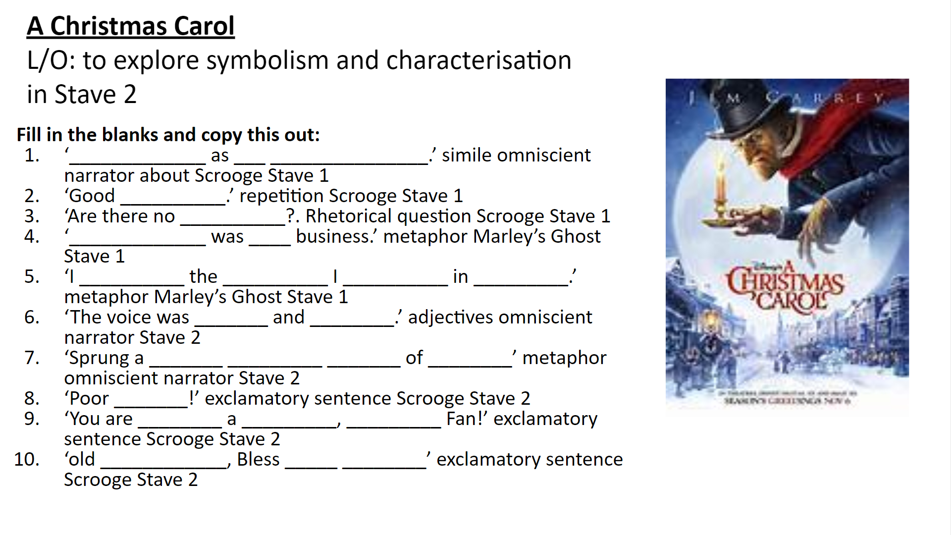 Why I Love…A Christmas Carol Symbolism In Stave 2 – Susansenglish throughout A Christmas Carol Allegory Worksheets