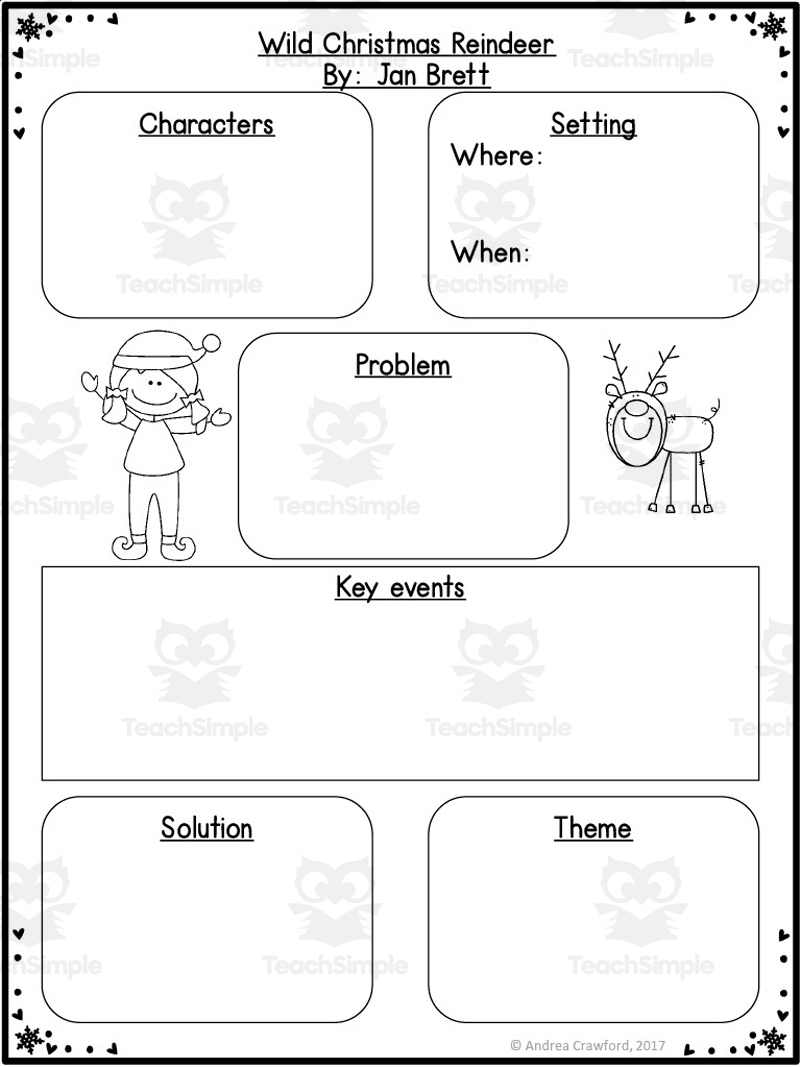 Wild Christmas Reindeerjan Brett | Reading Comprehension Activities inside The Wild Christmas Reindeer Worksheets