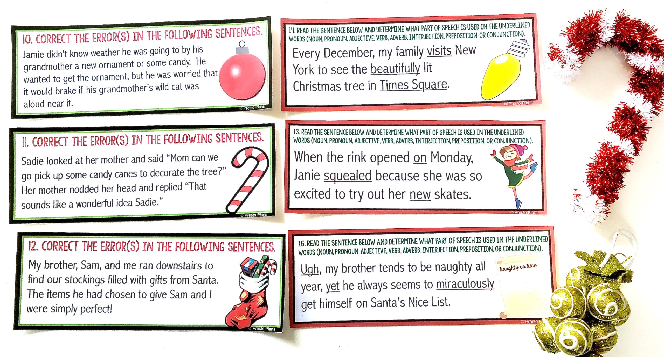 5 Christmas Middle School Ela Activities That Get Students Moving 5 Christmas Middle School Ela Activities That Get Students Moving